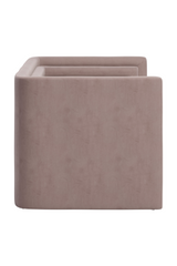 Taupe Velvet Loveseat | OROA Modern Trippel | Oroa.com