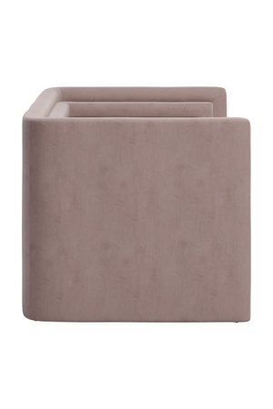 Taupe Velvet Loveseat | OROA Modern Trippel | Oroa.com
