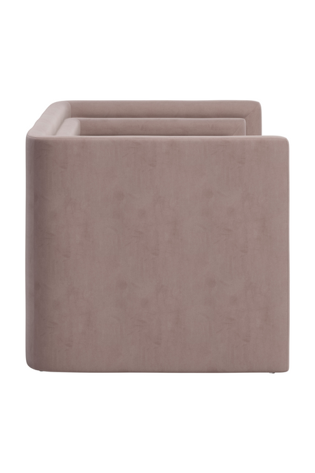 Taupe Velvet Loveseat | OROA Modern Trippel | Oroa.com