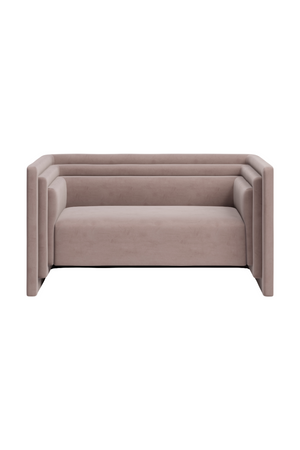 Taupe Velvet Loveseat | OROA Modern Trippel | Oroa.com