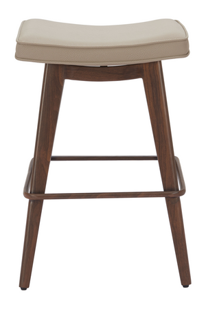 Beige Leather Seat Counter Stools (2) | OROA Modern Divat | Oroa.com
