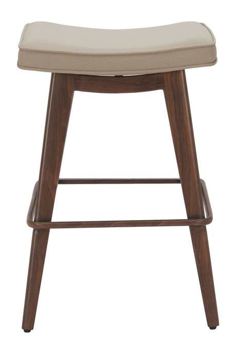Beige Leather Seat Counter Stools (2) | OROA Modern Divat | Oroa.com
