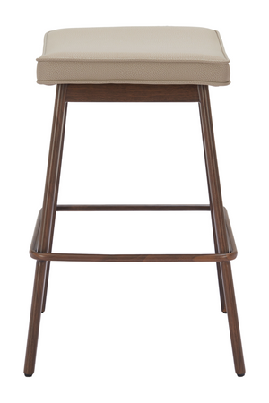 Beige Leather Seat Counter Stools (2) | OROA Modern Divat | Oroa.com