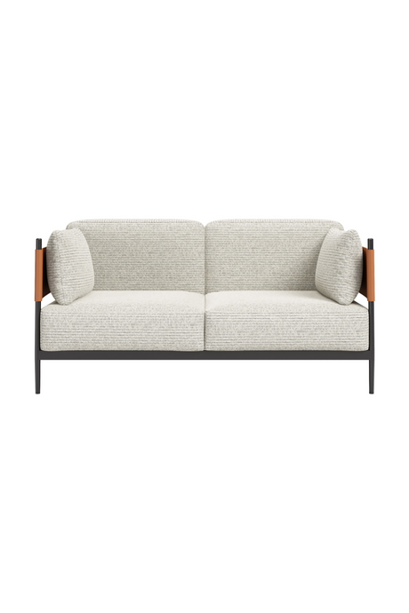 Gray Textured Fabric Loveseat | OROA Modern Stirbe |  Oroa.com