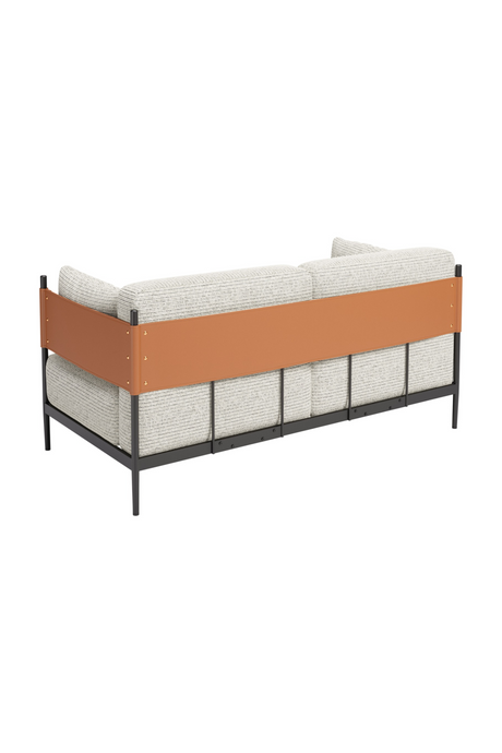 Gray Textured Fabric Loveseat | OROA Modern Stirbe |  Oroa.com