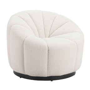 Cream Shearling Accent Chair | OROA Modern Bhutan | Oroa.com