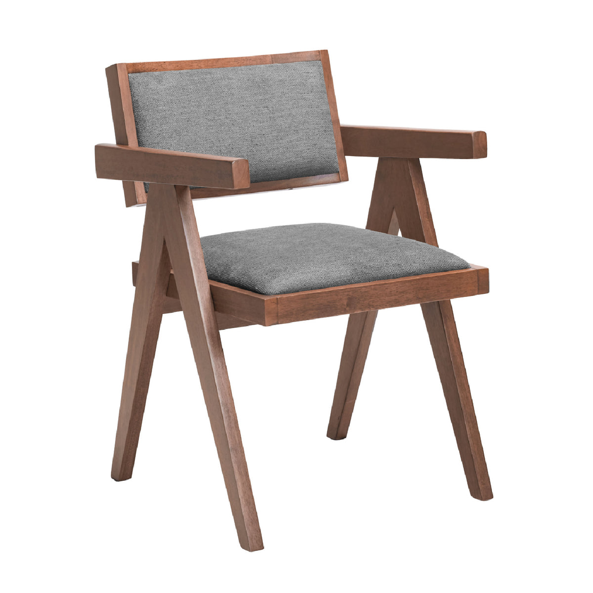 Rubberwood Framed Dining Chairs (2) | OROA Modern Delhi | Oroa.com