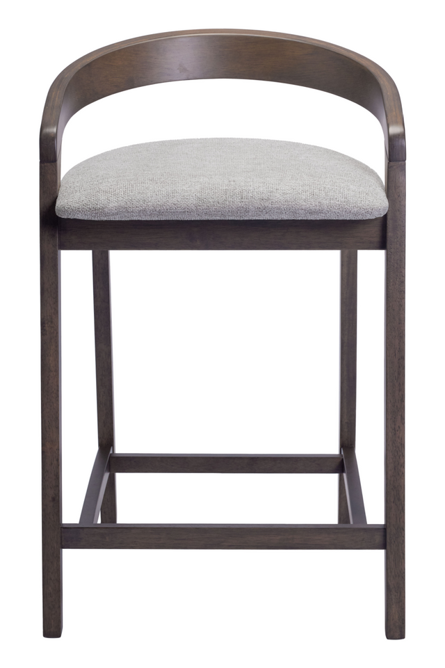 Gray Padded Seat Counter Stools (2) | OROA Modern Troy | Oroa.com