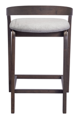 Gray Padded Seat Counter Stools (2) | OROA Modern Troy | Oroa.com