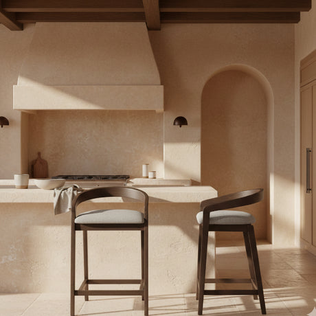   Gray Padded Seat Counter Stools (2) | Oroa.com