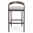 Gray Padded Seat Bar Stools (2) | OROA Modern Troy | Oroa.com