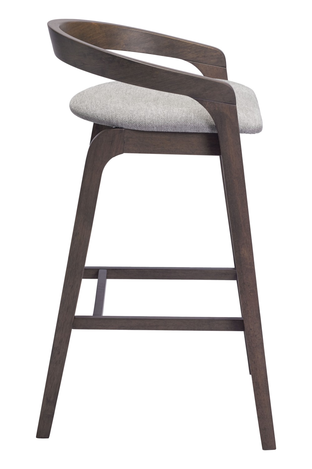 Gray Padded Seat Bar Stools (2) | OROA Modern Troy | Oroa.com
