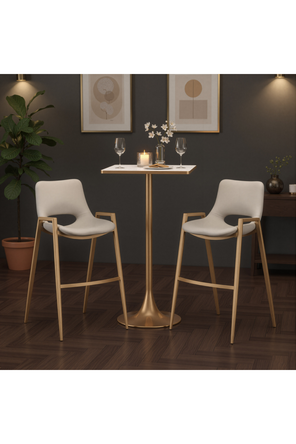 Square Terrazzo Bar Table | OROA Modern Spot | Oroa.com