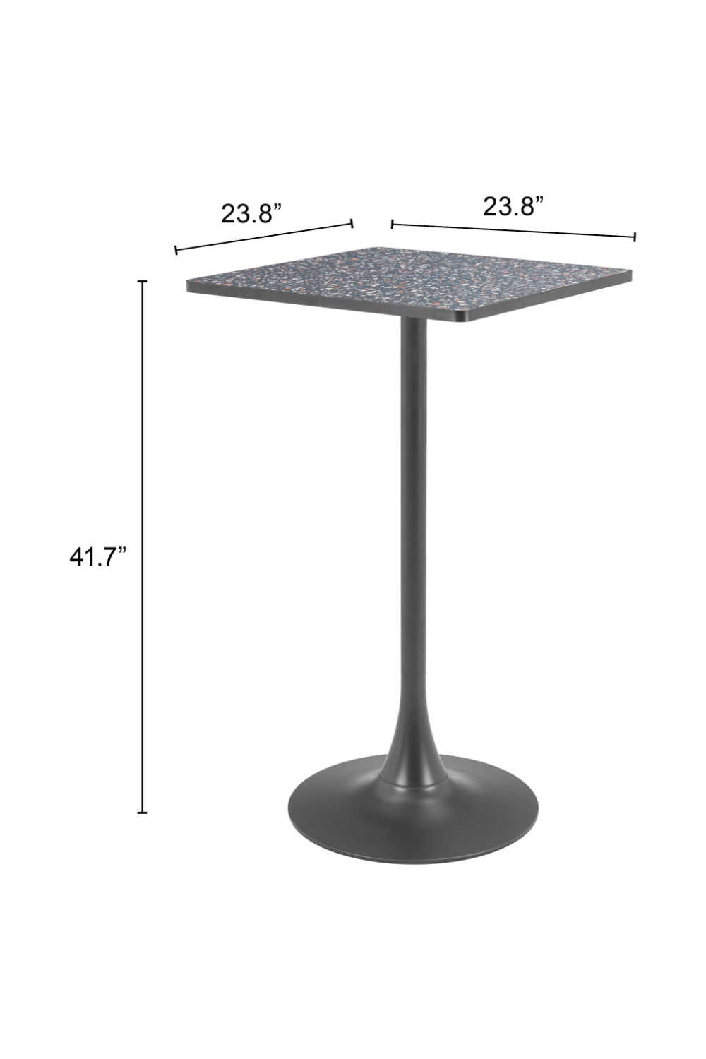 Square Terrazzo Bar Table | OROA Modern Spot | Oroa.com