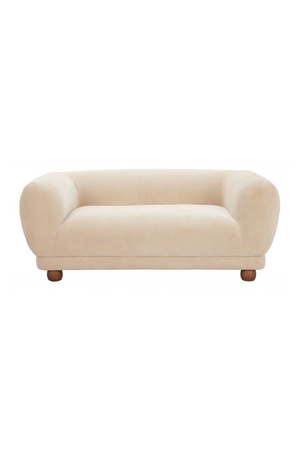 Taupe Corduroy Loveseat | OROA Modern Boet | Oroa.com