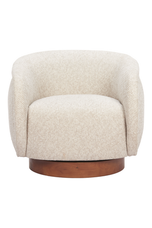Beige Swivel Lounge Chair | OROA Modern Vinta | Oroa.com