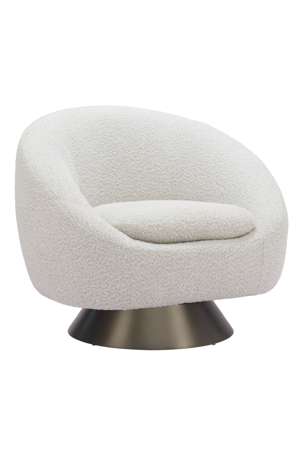 Bronze Base Gray Swivel Chair | OROA Modern Modan | Oroa.com