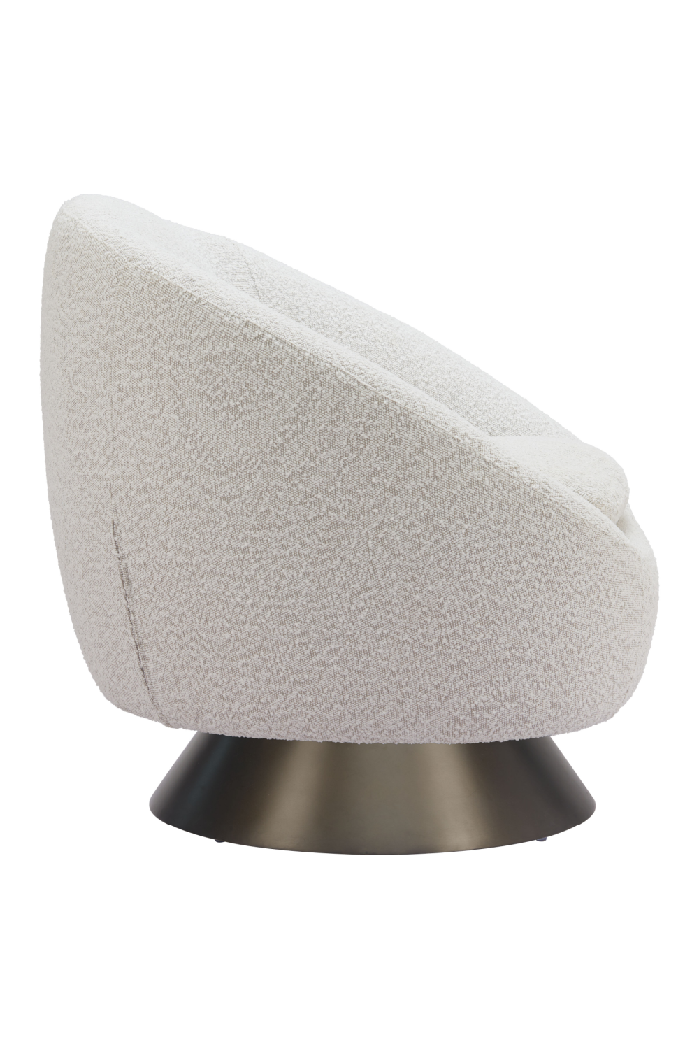 Bronze Base Gray Swivel Chair | OROA Modern Modan | Oroa.com