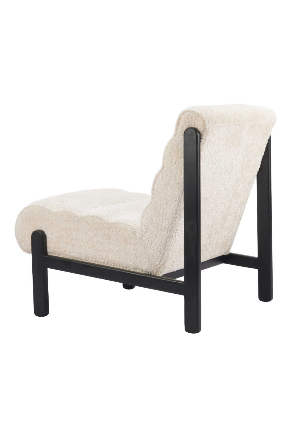 Beige Channeled-Back Lounge Chair | OROA Modern Maki | Oroa.com