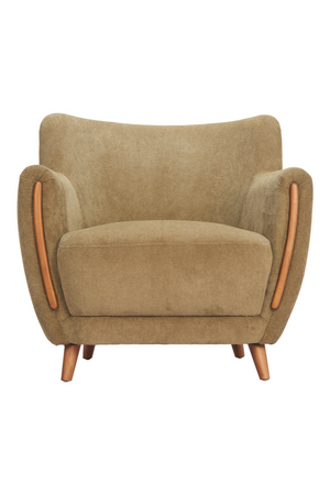 Green Corduroy Lounge Chair | OROA Modern Hako | Oroa.com