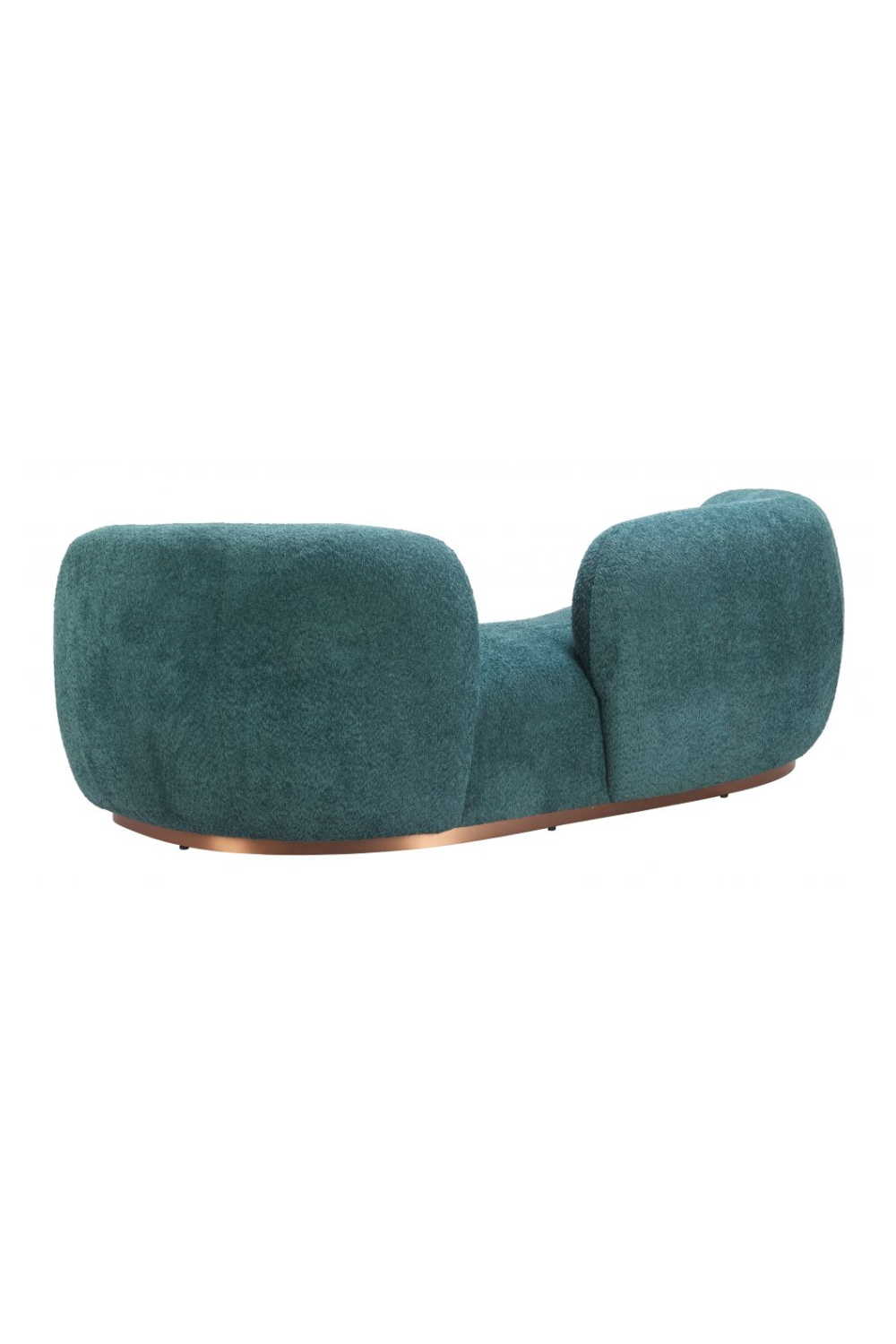 Teal Colored Curved Sofa | OROA Modern Jamela | Oroa.com