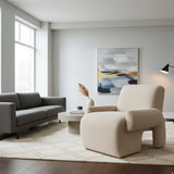 Beige Contemporary Accent Chair | OROA Modern Rura | Oroa.com