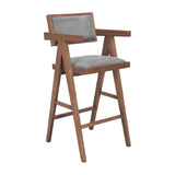Rubberwood Framed Bar Stools (2) | OROA Modern Delhi