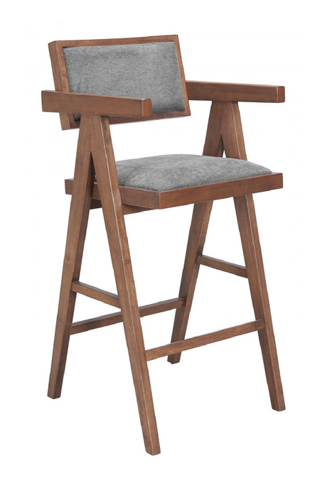 Rubberwood Framed Bar Stools (2) | OROA Modern Delhi | Oroa.com