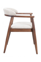 Wood Framed Beige Dining Chair | OROA Modern Goka | Oroa.com