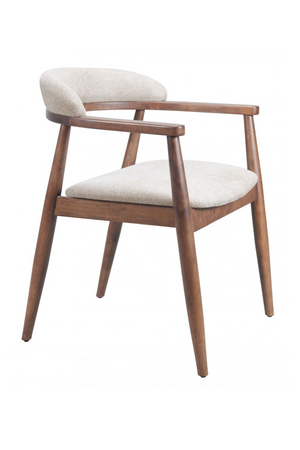 Wood Framed Beige Dining Chair | OROA Modern Goka | Oroa.com