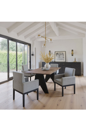 Rectangular Rubberwood Dining Table | OROA Modern Lisse | Oroa.com