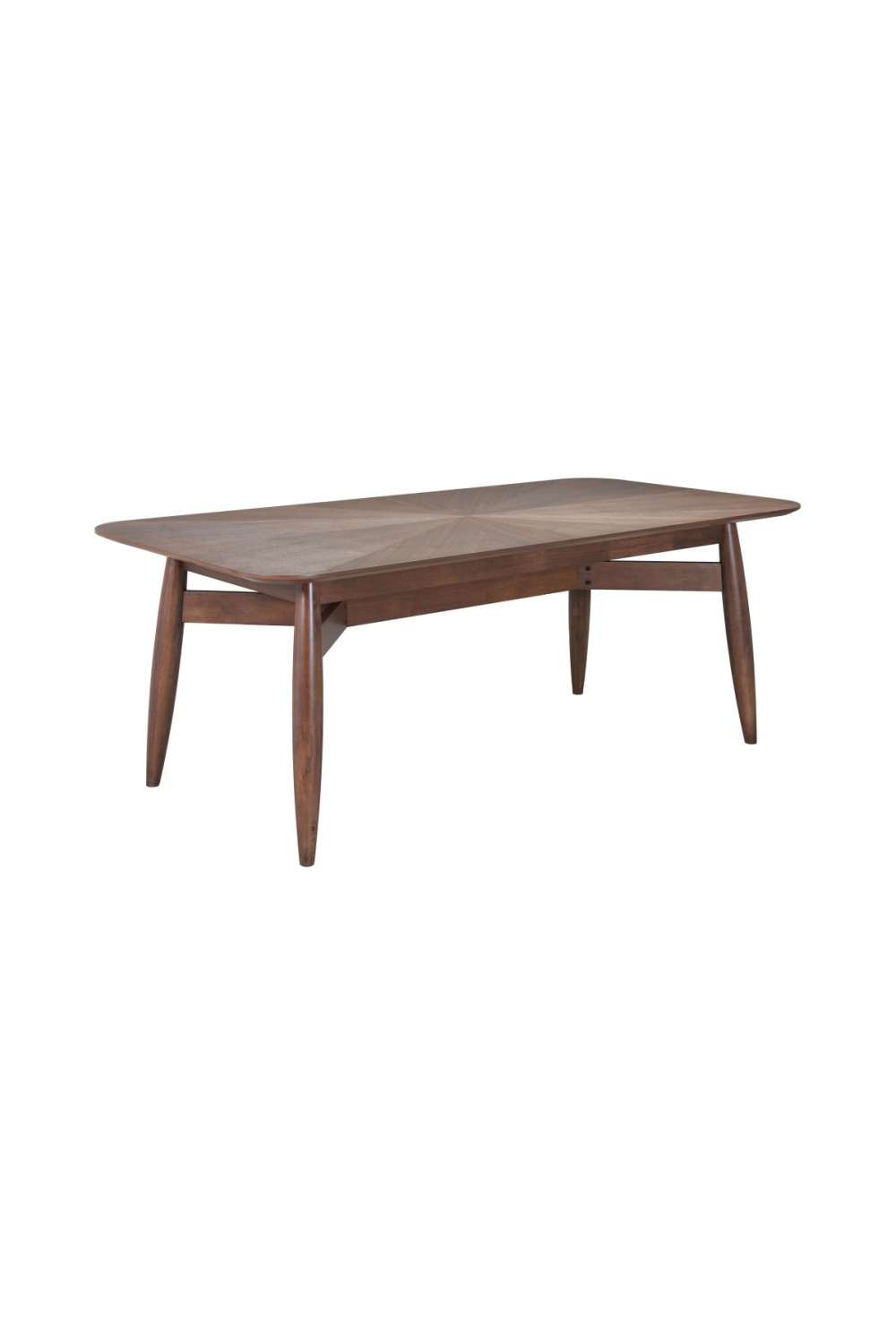 Brown Rubberwood Dining Table | OROA Modern Silea | Oroa.com