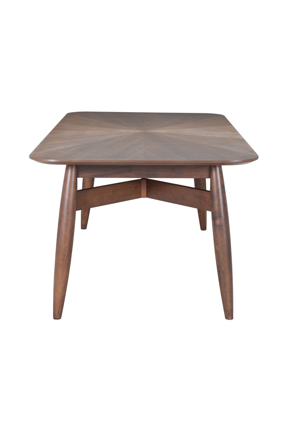 Brown Rubberwood Dining Table | OROA Modern Silea | Oroa.com