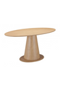 Oval Rubberwood Dining Table | OROA Modern Disque | Oroa.com