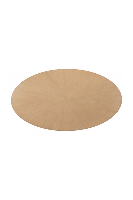 Oval Rubberwood Dining Table | OROA Modern Disque | Oroa.com