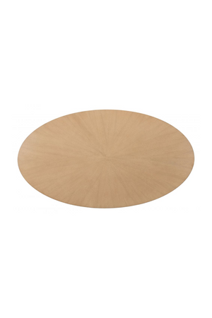 Oval Rubberwood Dining Table | OROA Modern Disque | Oroa.com
