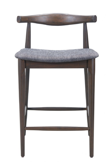 Dark Wooden Counter Stools (2) | OROA Modern Tuzka | Oroa.com