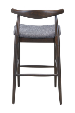 Dark Wooden Bar Stools (2) | OROA Modern Tuzka | Oroa.com