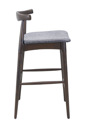 Dark Wooden Bar Stools (2) | OROA Modern Tuzka | Oroa.com