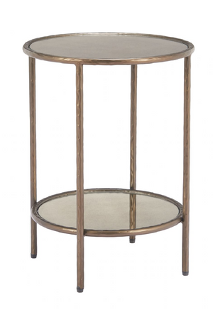 Round Mirror Glass Side Table | OROA Modern Anelli | Oroa.com
