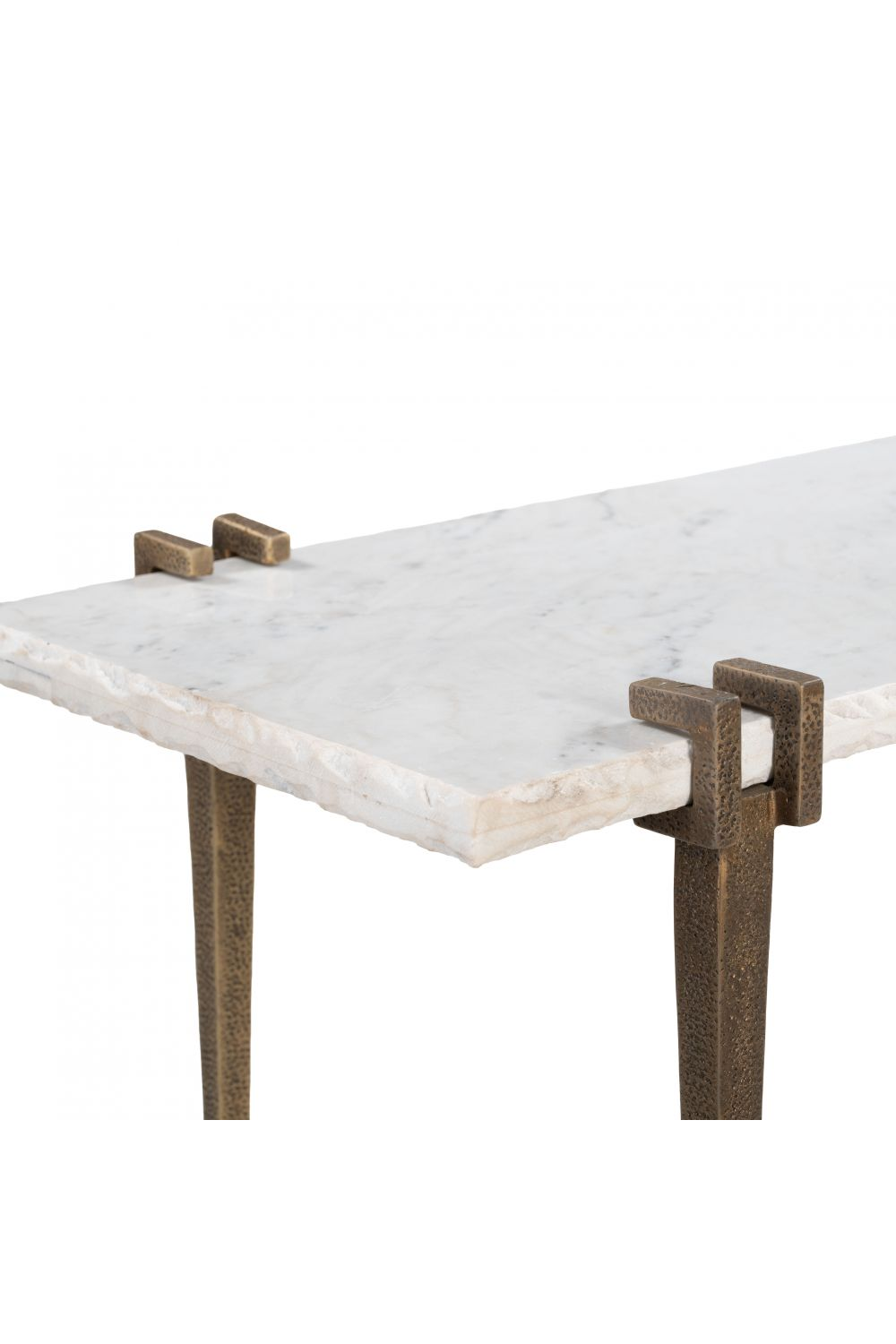 Rectangular White Marble Console Table | OROA Modern Rench