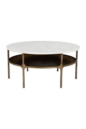Brass Framed Marble Coffee Table | OROA Modern Bild | Oroa.com
