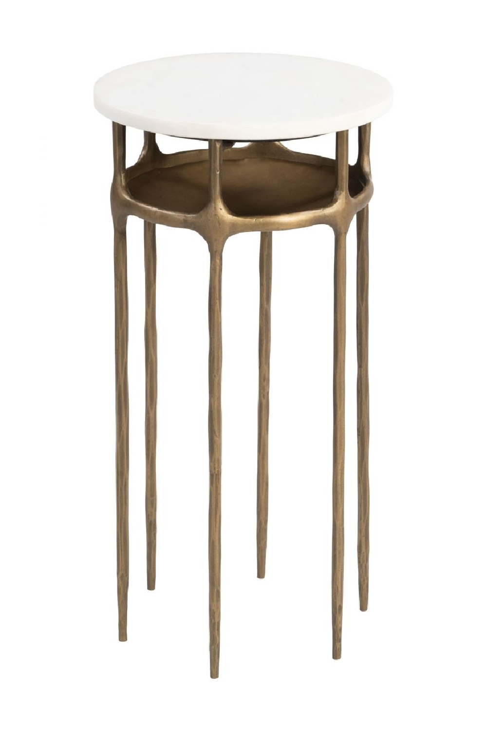 Brass Framed Marble Side Table | OROA Modern Bild | Oroa.com