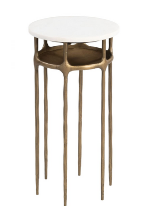 Brass Framed Marble Side Table | OROA Modern Bild | Oroa.com