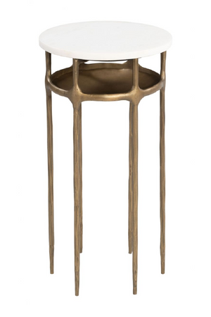 Brass Framed Marble Side Table | OROA Modern Bild | Oroa.com