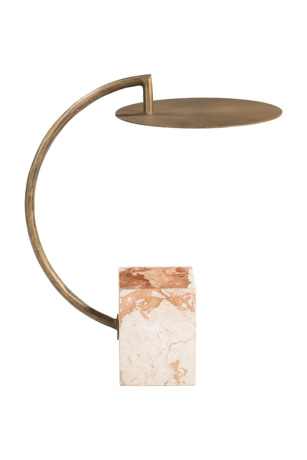 Curved Brass Side Table | OROA Modern Voler | OROA.com