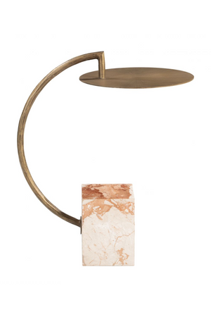 Curved Brass Side Table | OROA Modern Voler | OROA.com