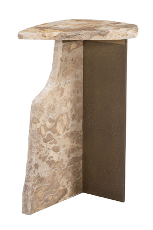 Organic-Shaped Marble Side Table | OROA Modern Surya | Oroa.com