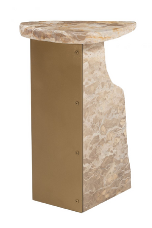 Organic-Shaped Marble Side Table | OROA Modern Surya | Oroa.com