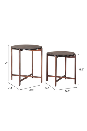 Black Cast Glass Coffee Tabled (2) | OROA Modern Gema | Oroa.com